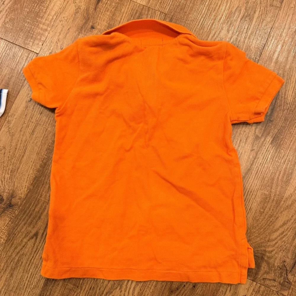 Polo Ralph Lauren Kids Shirts Bundle 5pc Size 4T Orange White Striped Polos Tees - Picture 4 of 16